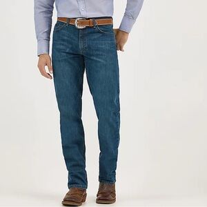 Wrangler Men's Deep Blue Slim Fit Jeans